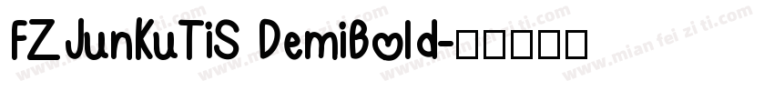 FZJunKuTiS DemiBold字体转换
